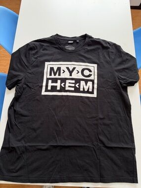 My chemical romance Seattle event Tee with White MYCHEM  sub pop records Graphic